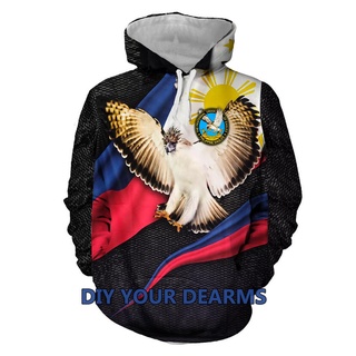 เสื้อกันหนาว มีฮู้ด ลาย The Fraternal Order of Eagles (Philippine Eagles) VR Gear Apparel 2