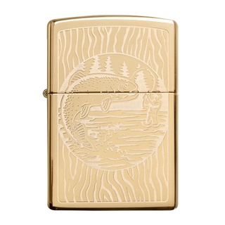 Zippo ไฟแช็กรุ่น 49610 Fisherman ของแท้ รับประกันตลอดชีวิต นำเข้าและจำหน่ายโดยตัวแทนจำหน่าย