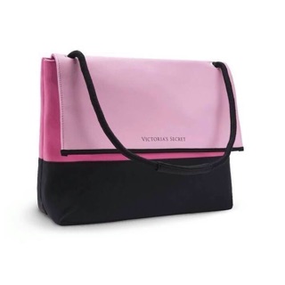 กระเป๋าสะพาย Victorias Secret  Beach  Lunch Bag TOTE Purse pink and black