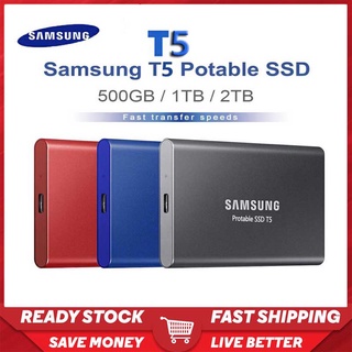 Samsung T7 Hd External 2 Tb Mini Ssd 1Tb อุปกรณ์ไดรฟ์แบบสัมผัส 500กิโลกรัม