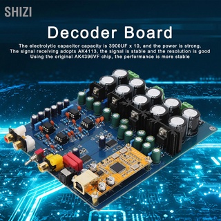 ShiZi 24 Bit 192K Hz บอร์ดถอดรหัส Dac โมดูลถอดรหัสสําหรับ Coaxial Fiber Usb Input