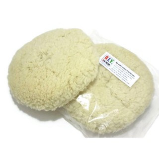 ลูกขัดขนแกะหยาบ 8นิ้ว ใช้ได้สองหน้า สำหรับขัดลบรอยลึก double side wool buffing pad ราคา/ชิ้น