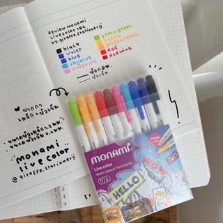 Monami Live Color set ด้ามขาวสวย💖