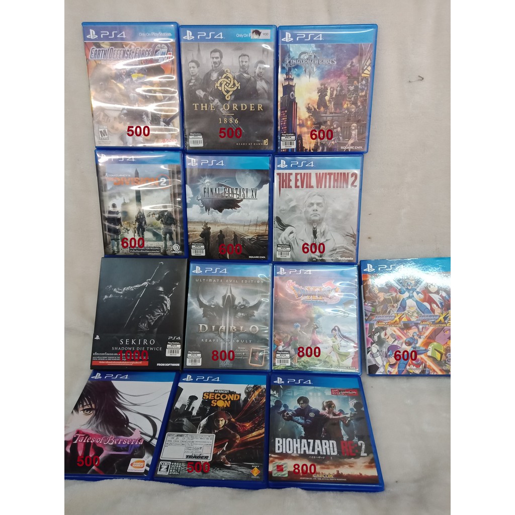 แผ่นเกมส์ PS4 มือสอง สภาพดี