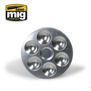 Ammo By MIG - AMIG8008 ALUMINIUM PALLET (6 WELLS)