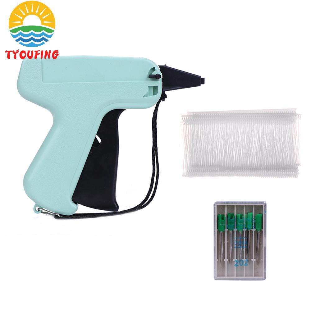 ป้ายแท็กปืนเย็บผ้า + เข็ม 5 ชิ้น + หนาม 1000 ชิ้น