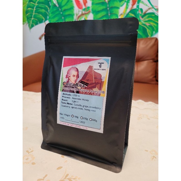 กาแฟคั่วอ่อนCosta Rica Mozart 100 -250 กรัม