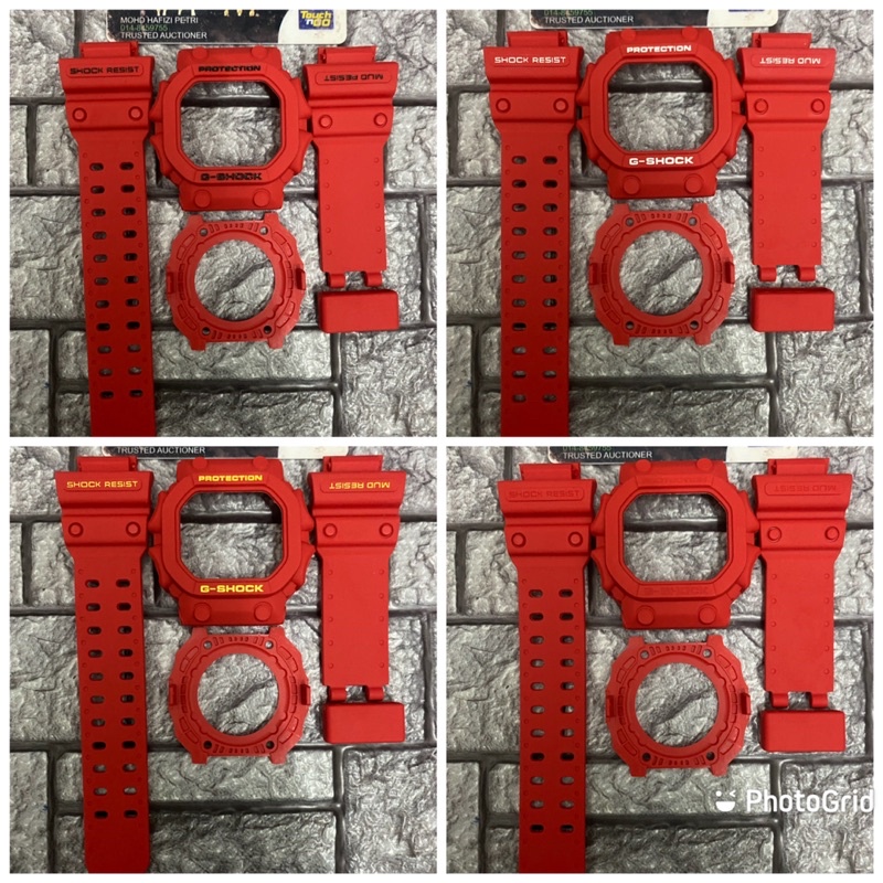 BNB GXW56 GX56 KING MERAH + หัวเข็มขัดญี่ปุ่น CUSTOM สําหรับ GSHOCK