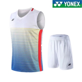 Yonex ใหม่ เสื้อผ้าแขนกุด ฤดูร้อน สําหรับฝึกแบดมินตัน เหมาะกับผู้ชาย และผู้หญิง