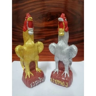ไก่ชนปูนปั้น ถูกที่สุดคุณภาพดีเยี่ยม ไก่แก้บน 13ซม.1คู่ 16ซม.และ17ซม