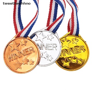 [tweett] ของเล่นเหรียญรางวัล พลาสติก สีทอง สําหรับงานปาร์ตี้