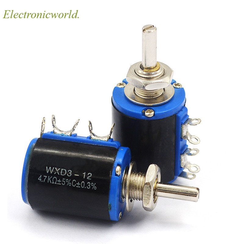 1pcs WXD3-12-2W 100 220 470 1K 2K2 3K3 4K7 10K 22K 33K 47K โอห์ม 2.2K 3.3K 4.7K WXD3-12 2W Wirewound