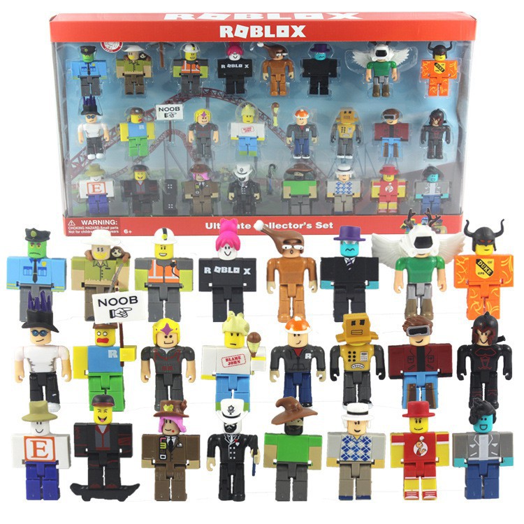 24pcs Virtual World Roblox Ultimate Collectors Set Action Figure Toy Kids Gift - noob locator top hat roblox