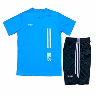 ชุดกีฬาSport เสื้อ+กางเกงผ้าดีใส่สบาย