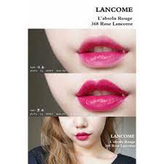 ของแท้ พร้อมส่ง  LANCOME LABSOLU ROUGE CREME LIPSTIVK [368 ROSE LANCOME] 1.8G.