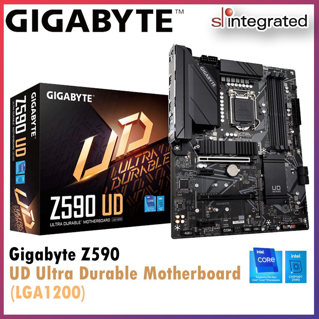 เมนบอร์ด Gigabyte Z590 UD ที่ทนทานเป็นพิเศษ LGA1200