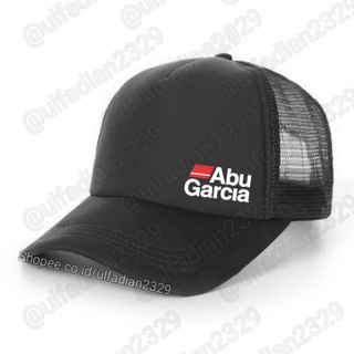 หมวกตาข่าย ลายโลโก้ Abu Garcia Trucker แบบเรียบง่าย สําหรับตกปลา