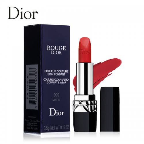 ลิปสติก Diro, 999 Matte Lipstick ลิปสติกหญิงแท้สีแดง, รุ่นคลาสสิก Dior #999#888 3.5 g สีแดงรุ่นคลาสสิค [💯% ของแท้]