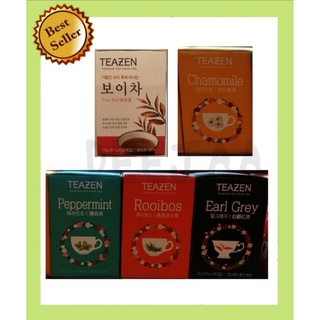 Teazen Tea​ ทีเซน​ ชาพร้อมชง​ ขนาด​ 40​ กรัม (20กรัม​ X​ 20ซอง)