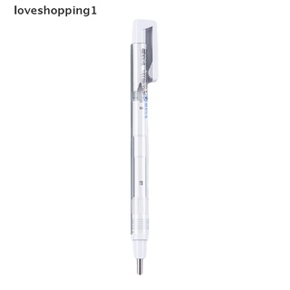 Loveshopping1 Tom MONO ยางลบ รูปปากกา แบบกด เติมได้ สําหรับเครื่องเขียนโรงเรียน