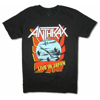 GILDAN เสื้อยืด พิมพ์ลายหัวกะโหลก Antrax Live In Japan สําหรับผู้ชาย