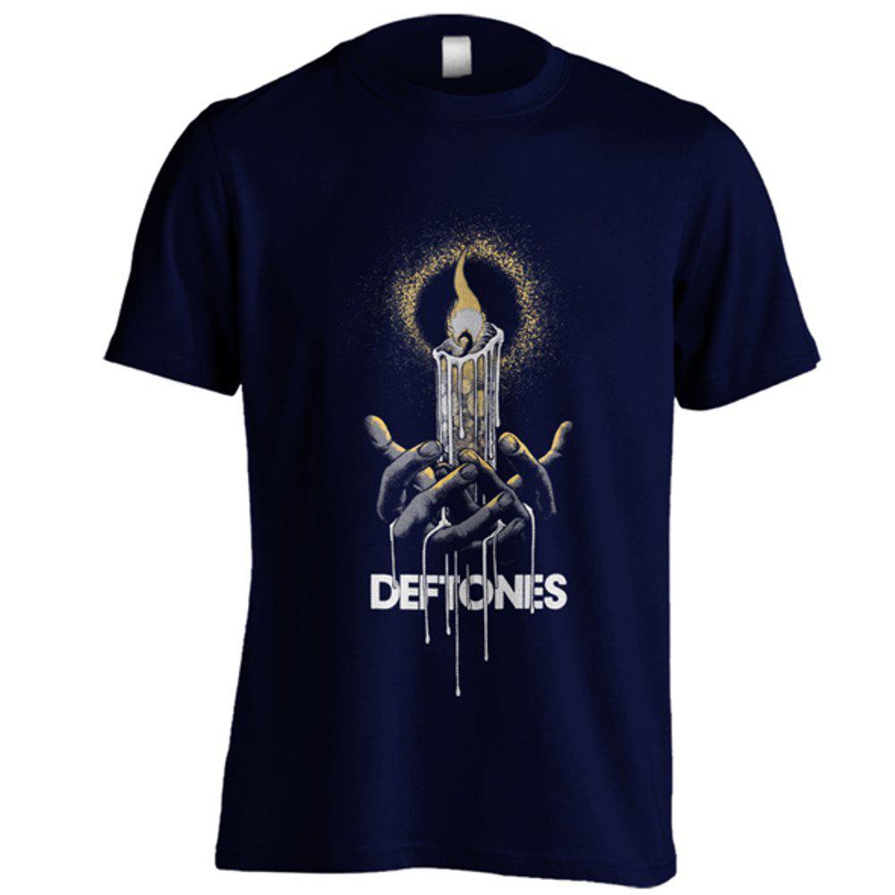 เสื้อยืดวง Deftones C013 สีกรมท่า ไซส์ S - XXL Music Distro Shirt