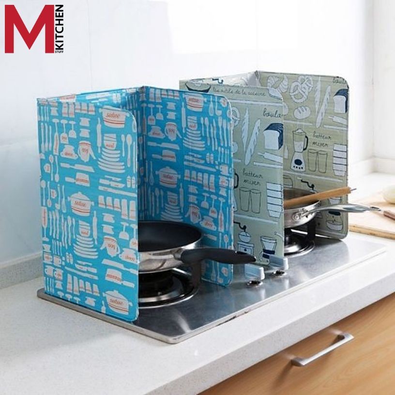 M KITCHEN A116 ฉากกันน้ำมัน ที่กั้นน้ำมัน แผ่นกันน้ำมันกระเด็น (คละสี) แผ่นกันน้ำมัน ที่กันน้ำมัน (A0)