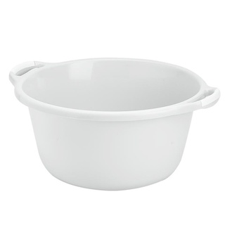 กะละมังกลม Star รุ่น 3748 ขนาด 20 ลิตร สีขาว สายยาง ที่ฉีดน้ำ Star Basin, Model 3748, Size 20 L, White