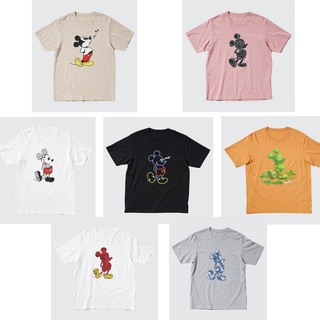 【2022New】เสื้อยืด STANDS UT UNIQLO X MICKEY MOUSE สําหรับผู้ชาย ผ้าฝ้ายแท้ S-5XL