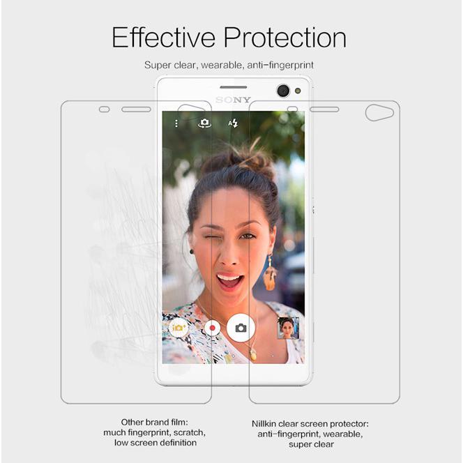 ฟิล์มกันรอยแบบใส Nillkin Xperia C4 + ฟิล์มเลนส์