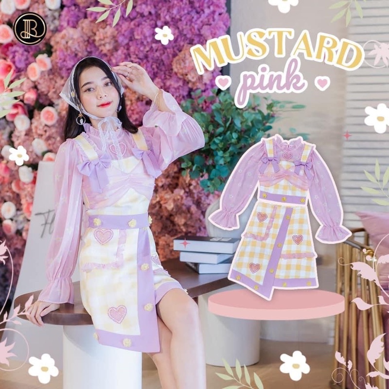 💎พร้อมส่ง💎BLT ชุด mustard pink collection