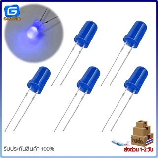 หลอดไฟ LED 5mm สีแดง สีเหลือง สีเขียว สีขาว สีน้ำเงิน แพ็คละ 5 ดวง