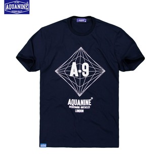 เสื้อยืด AQUANINE- เสื้อยืดผู้ชาย OVERCOMING OBSTACLES (เสื้อยืดสีกรม )ลิขสิทธิ์แท้