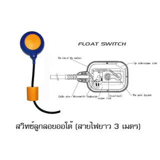 KANTO สวิทซ์ ลูกลอยออโต้ KT-FL3 สวิทซ์ปั๊มน้ำ สวิท ลูกลอย สวิทช์ออโต้ ลูกลอยออโต้ สวิทช์ปั๊มน้ำ