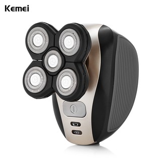 Kemei เครื่องโกนหนวดไฟฟ้าหมุนได้ 360 องศา km - 1000