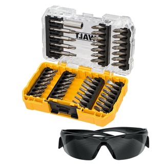 DEWALT ชุดดอกไขควง 47 ชิ้น + แว่นตานิรภัย รุ่น DT70703-QZ