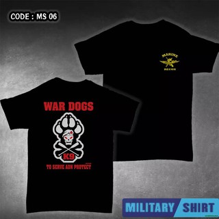 เสื้อสกรีนลาย สุนัขทหาร WAR DOGS