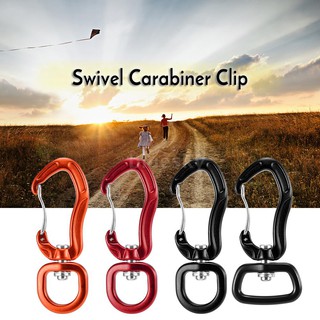 Carabiner คลิปตะขอแขวนขนาดเล็กหมุนได้ 360 องศา