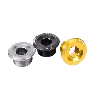 ZITTO สกรูปิดขาจานอลูมิเนียม CNC AL-7075 Crank Arm Bolt M20*10mm Crankset Screw for Shimano