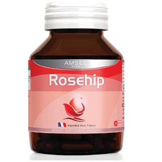 Amsel Rosehip แอมเซล โรสฮิป แก้ปัญหา ริ้วรอย ลดการอักเสบของสิว ขนาด 30 แคปซูล 15178