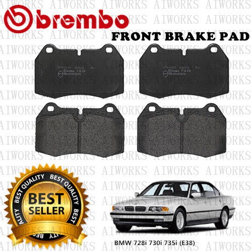 BREMBO BMW E38 728i 730i 735i 740i ผ้าดิสเบรคหน้าหลัง
