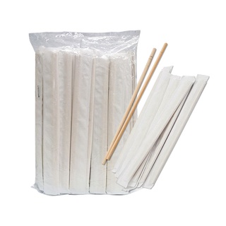 ตะเกียบไม้ไผ่ 22 ซม. ห่อกระดาษ x 100 คู่101220Bamboo Chopsticks Paper Wrap 22 cm x 100 pairs