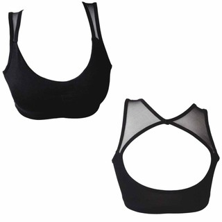 Anda Zcret Power Sport Bra เพาเวอร์สปอร์ตบรา หลังเว้า (สีดำ)