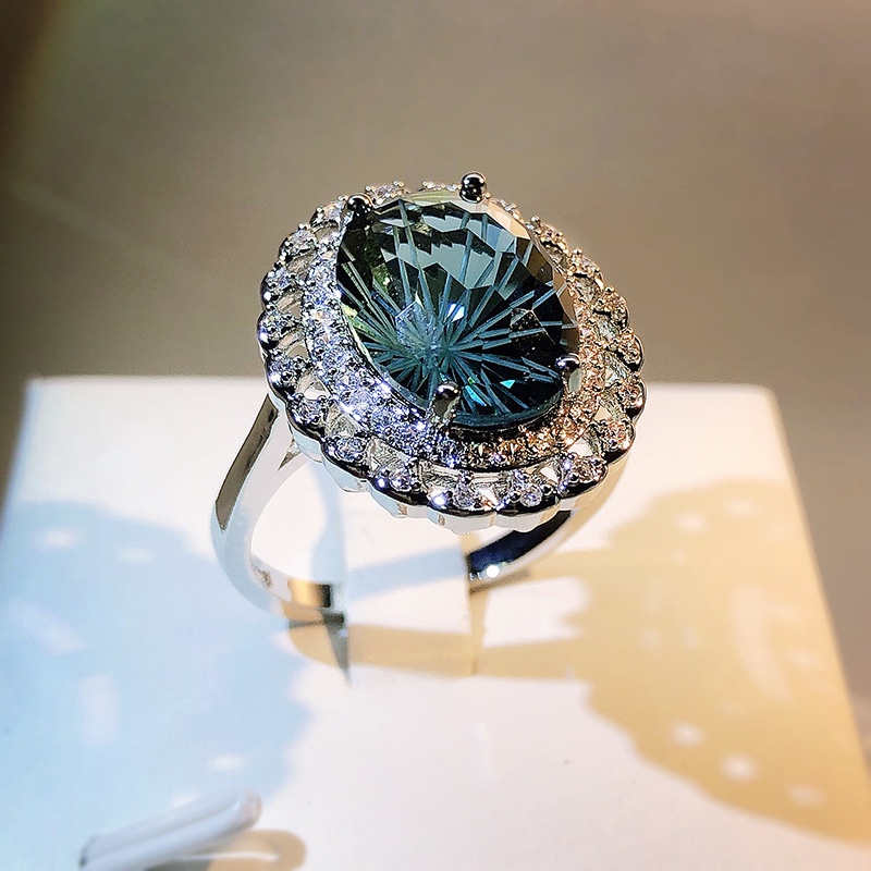 ♥แหวน รูปดอกไม้ไฟธรรมชาติ สีฟ้า สําหรับผู้หญิง  แหวน แหวนทองครึ่งสลึง แหวนแฟชั่น คริสต์มาส แหวนทอง แหวนคู่ แหวนผู้ชาย