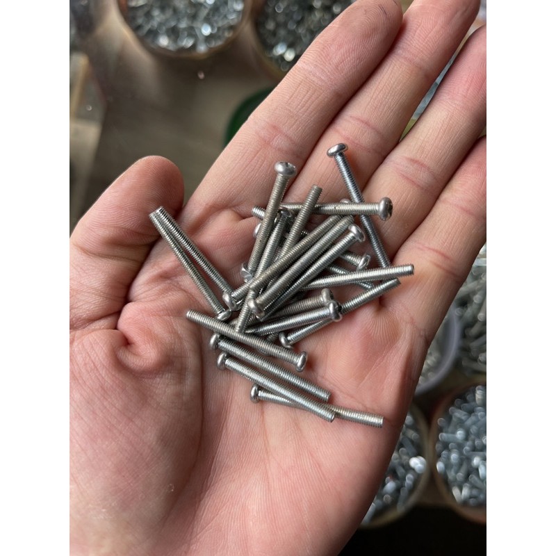 MESIN JP M3 x 30 ENGINE BOLT - CONVEX HEAD BOLT KEY 6 PJG 3 ซม. เต็นท์ 100 ชิ้น