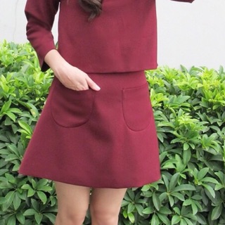 Mont Blanc Skirt (Red Velvet)