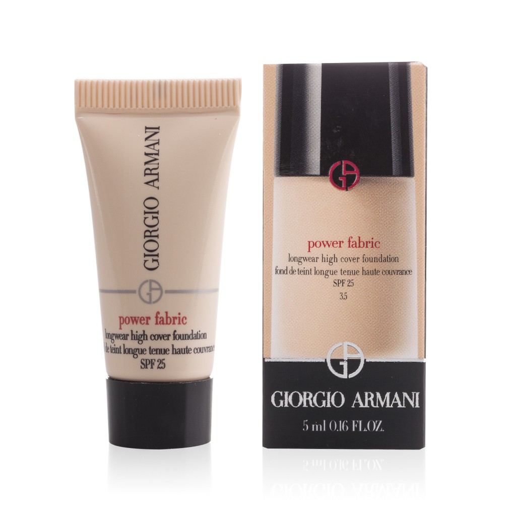 GIORGIO ARMANI Power Fabric Foundation SPF25 # fair,neutral 5ml (In Box)  | Shopee Thailand