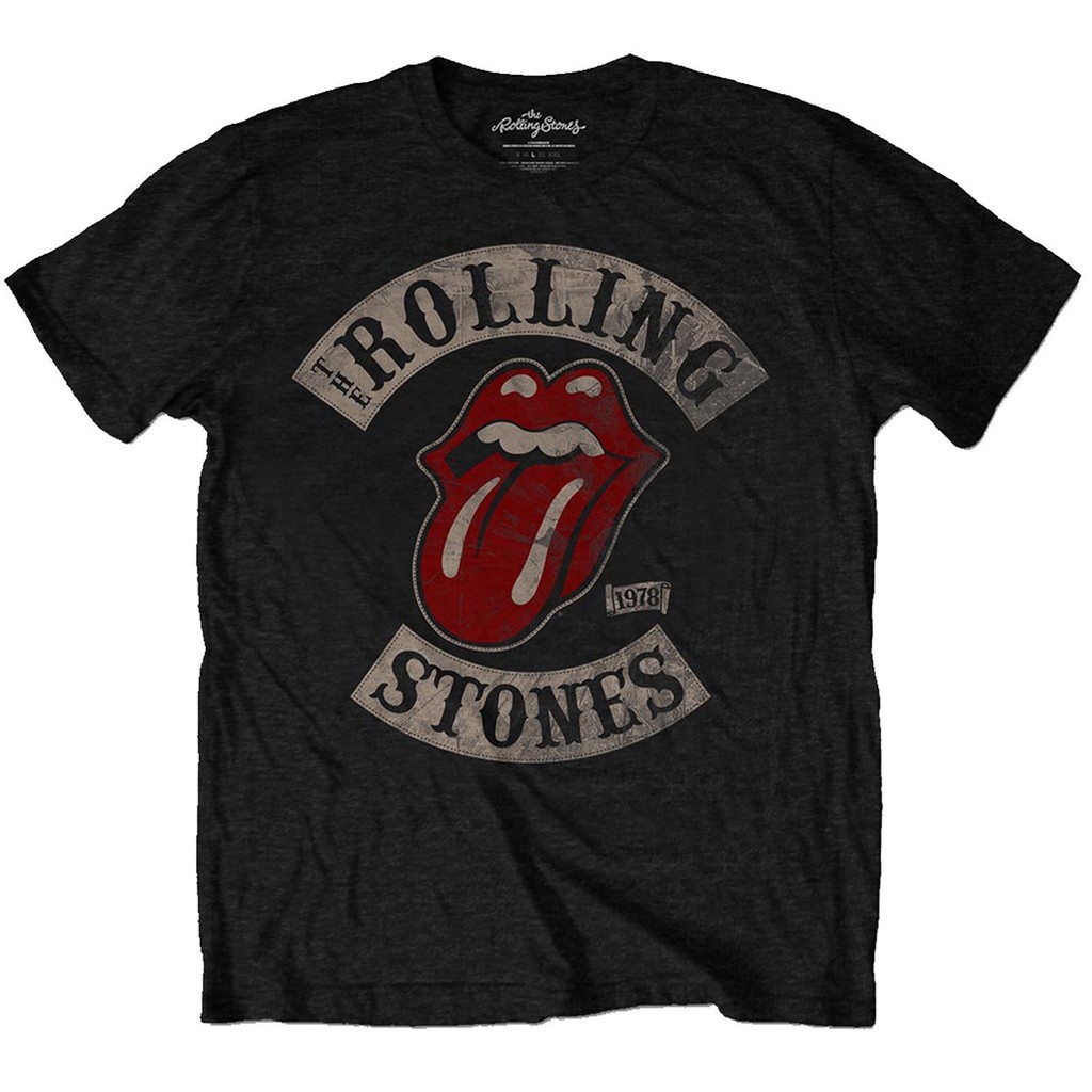 เสื้อยืด พิมพ์ลาย The Rolling Stones Tour 78 สไตล์วินเทจ คลาสสิก เรโทร สําหรับผู้ชาย BDnfgl41NJmnih38