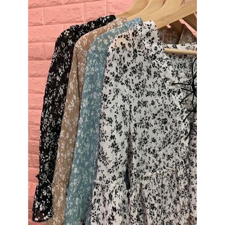 (พร้อมส่ง/ชุดใหม่ ส่งฟรี!) เสื้ออัดกลีบ ใส่ลำลองได้น่ารัก