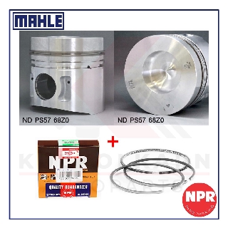 MAHLE ลูกสูบ+แหวน NPR สำหรับ NISSAN MK250 6925cc รุ่นเครื่อง FE6-TA (ลักยิ้ม)